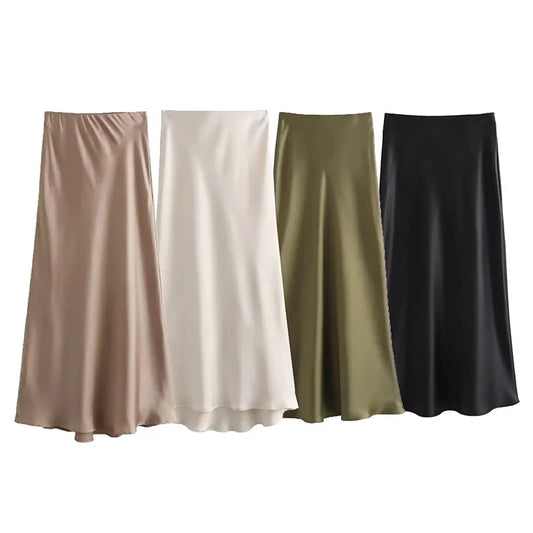 Casual Women Long Skirt Spring